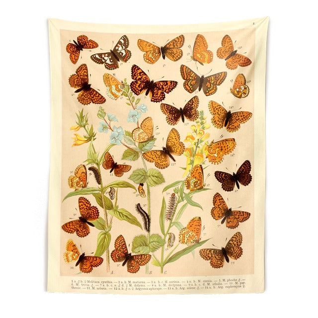 Butterflies Species Botanical Tapestry — Considered Home Styling — Lifestyle 8