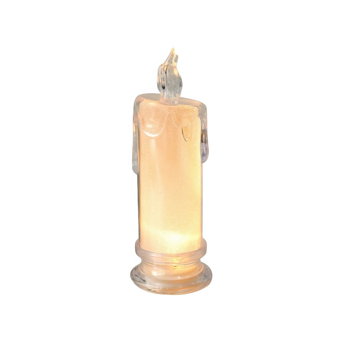 Candle LED Night Light — Flameless Accent Light for Bedside Tables — Front view
