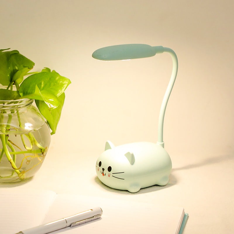 Cat Mini Table Lamp — Warm LED Mood Lighting for Bedside — Front view