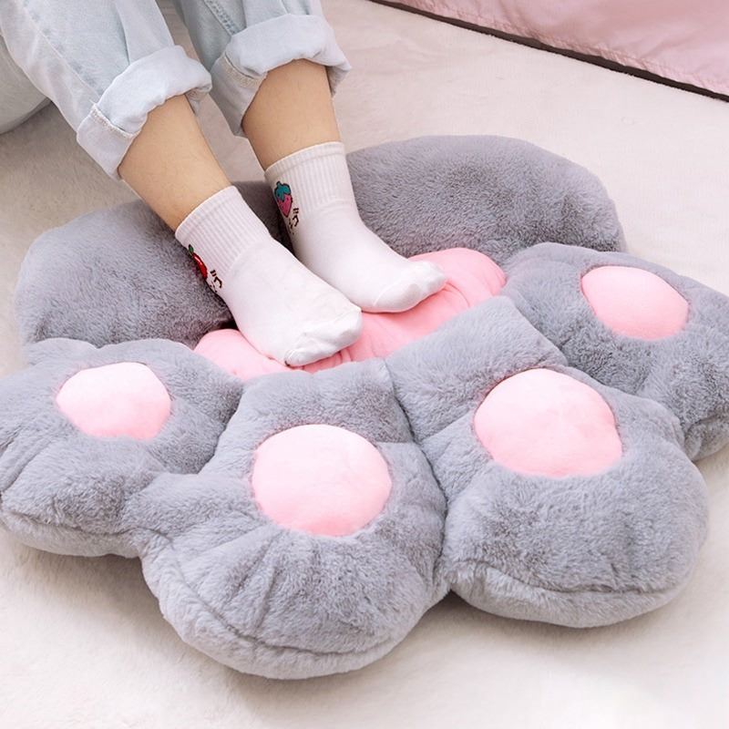 Cat Paw Seat Cushion — Plush Pad for Chairs and Floors — Lifestyle 1