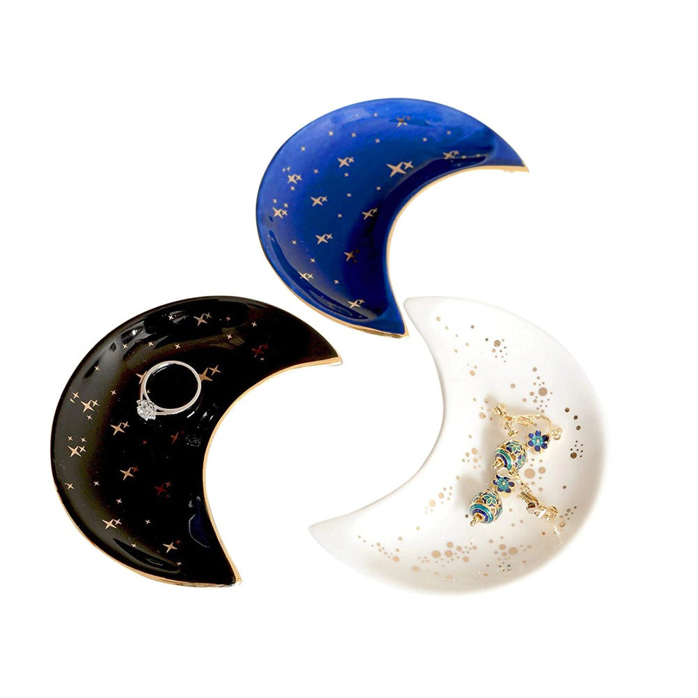 Moon Ceramic Jewelry Organizer — Considered Home Styling — Front view