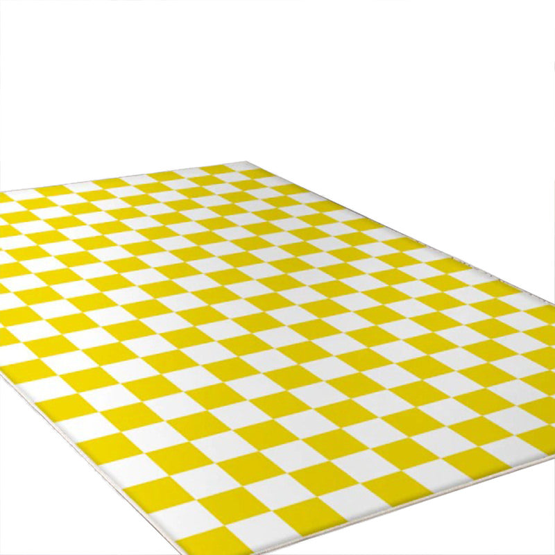 Checkered Carpet — Soft Accent Rug for Bedroom Layering — Lifestyle 5
