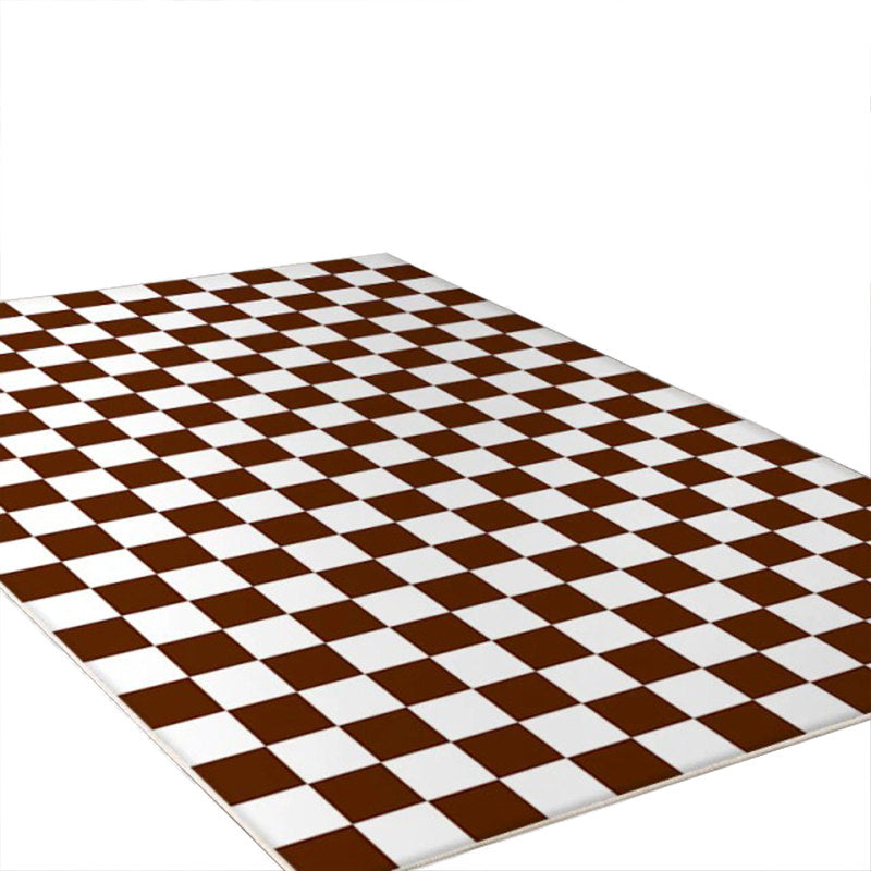 Checkered Carpet — Soft Accent Rug for Bedroom Layering — Lifestyle 7