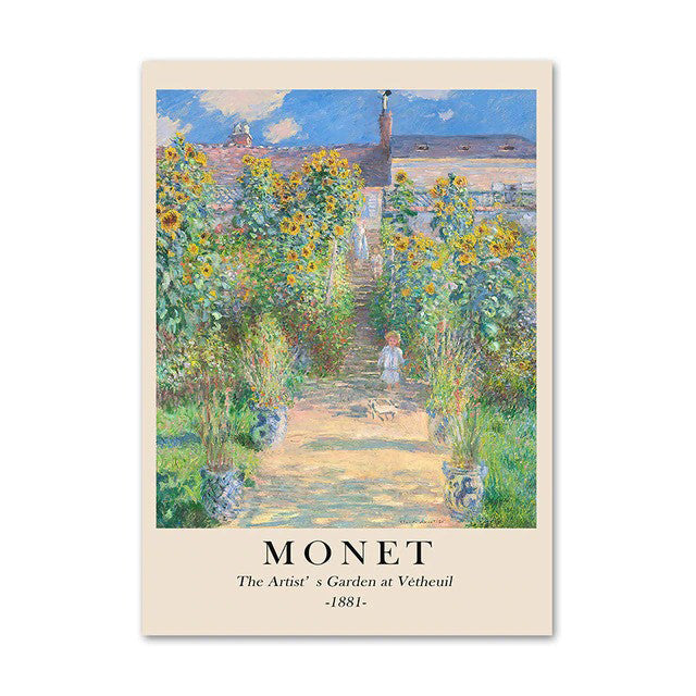 Monet Scenery Art Canvas Posters — Considered Home Styling — Lifestyle 6