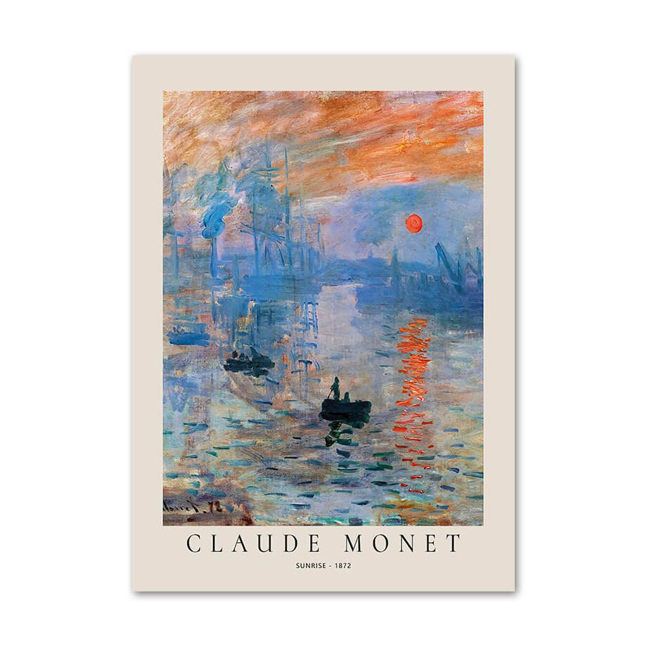 Monet Impressionist Art Canvas Posters — Considered Home Styling