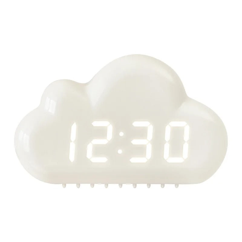 Cloud Shaped Alarm Clock — Considered Home Styling — Front view