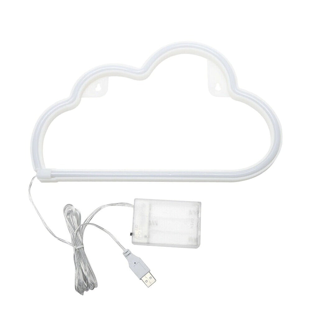 Cloud Neon Sign — Warm LED Mood Lighting for Bedside — Lifestyle 4