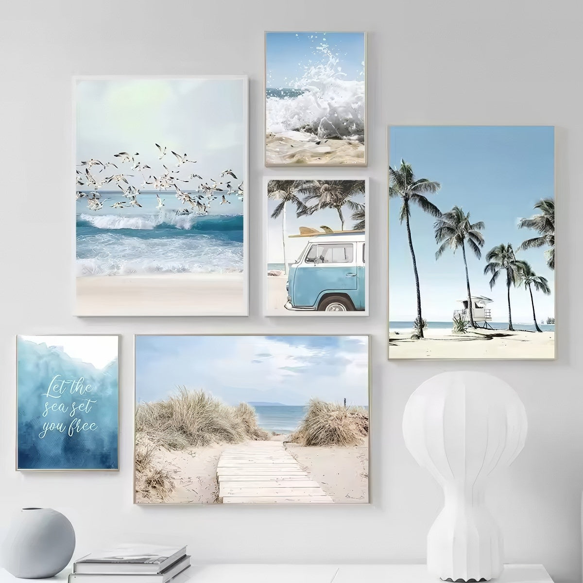 Coastal Life Canvas Posters — Considered Home Styling — Front view