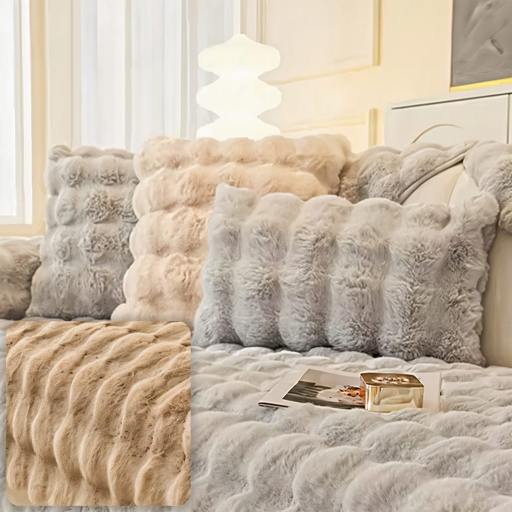 Soft Luxury Sofa Cushion Cover — Plush Throw Pillow Case — Lifestyle 4