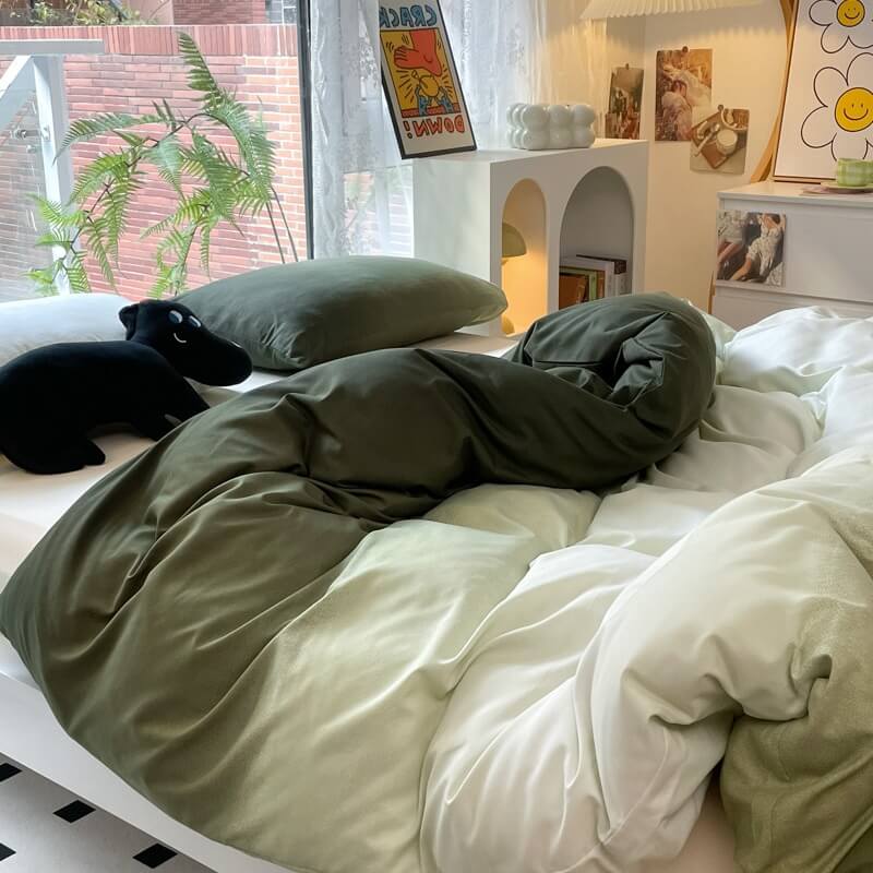 Color Gradients Bedding Set — Soft-Touch Cotton Duvet & Pillowcases — Lifestyle 7