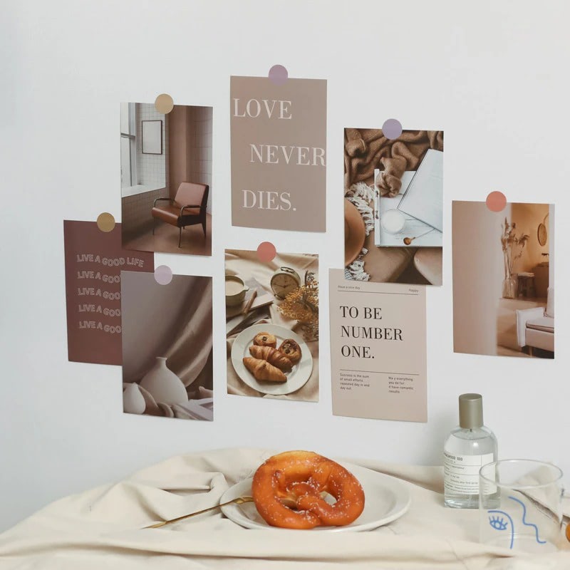 Color Shades & Quotes Wall Collage Cards — Considered Home Styling — Lifestyle 1