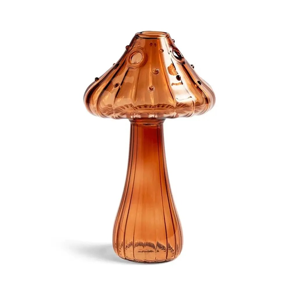 Colored Glass Magic Mushroom Vase — Decorative Vase for Considered Styling — Front view