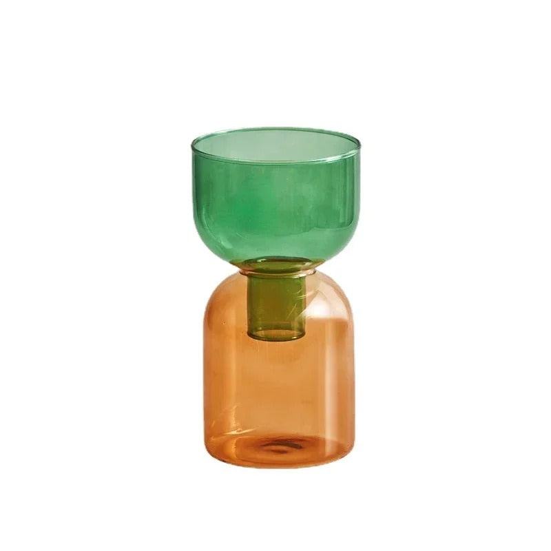 Double Color Glass Vase — Decorative Vase for Considered Styling — Lifestyle 6