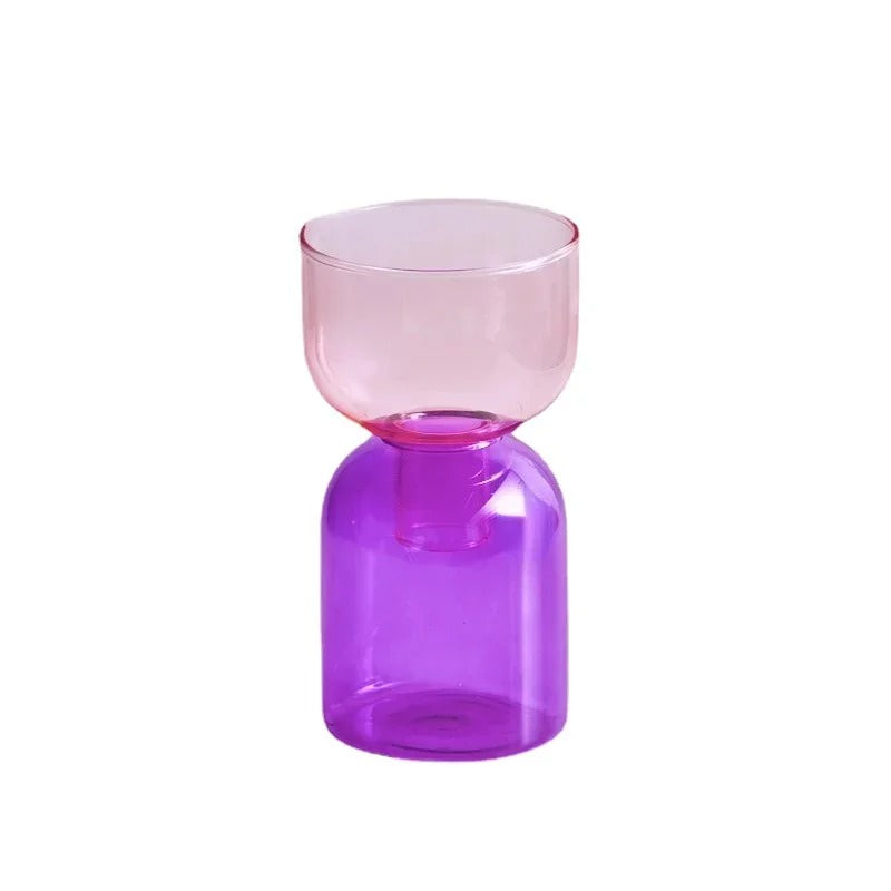 Double Color Glass Vase — Decorative Vase for Considered Styling — Lifestyle 8