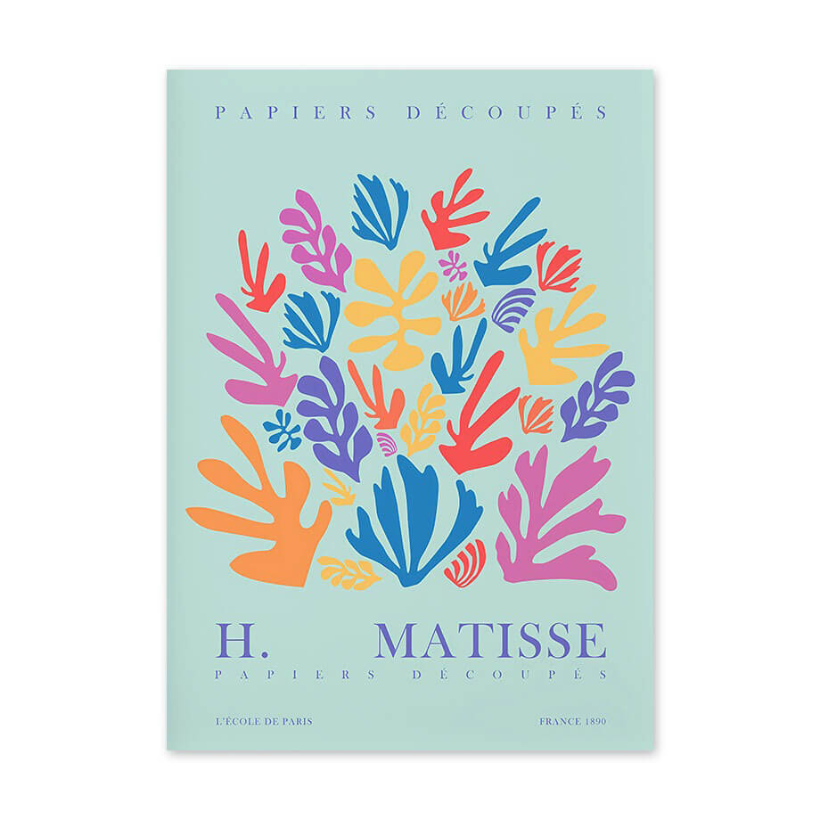 Matisse Colorful Gallery Wall Canvas Posters — Considered Home Styling — Lifestyle 6