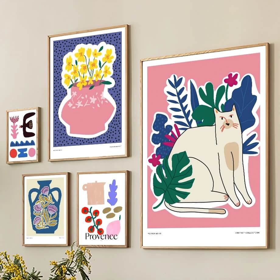Southern France Collages Canvas Posters — Considered Home Styling — Detail