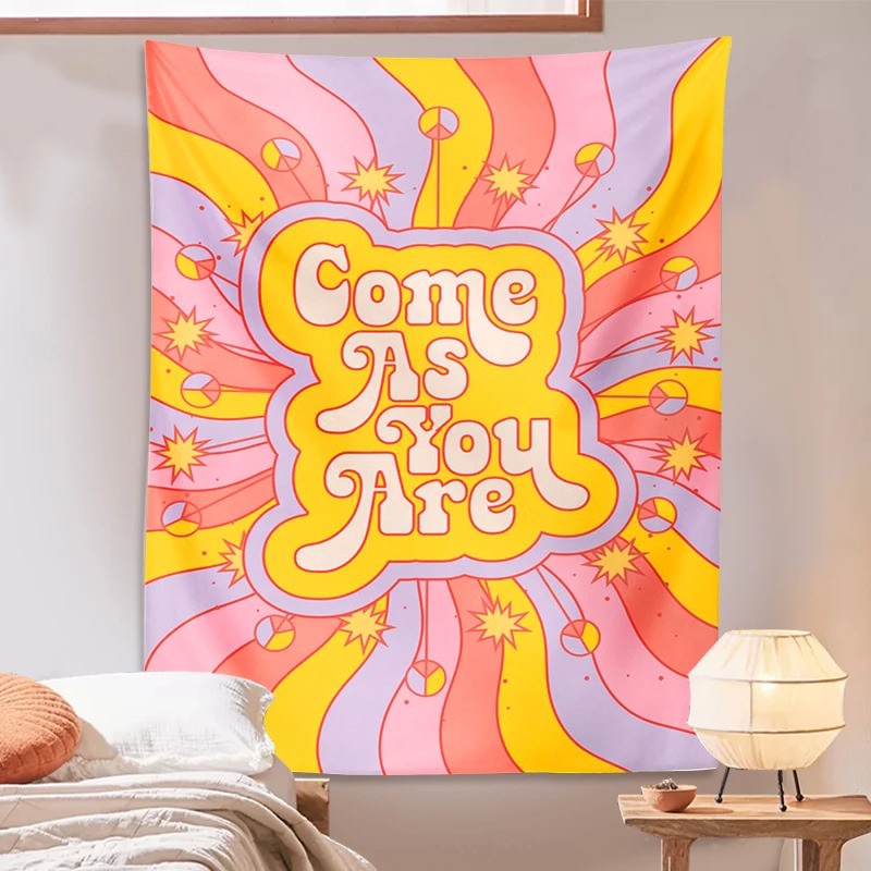Come as You Are Hippie Tapestry — Considered Home Styling — Detail