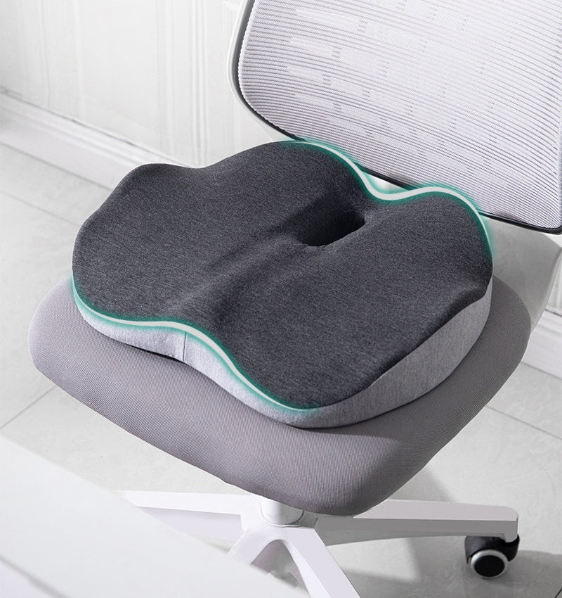 Ergonomic contoured memory foam seat cushion — Wellnarra