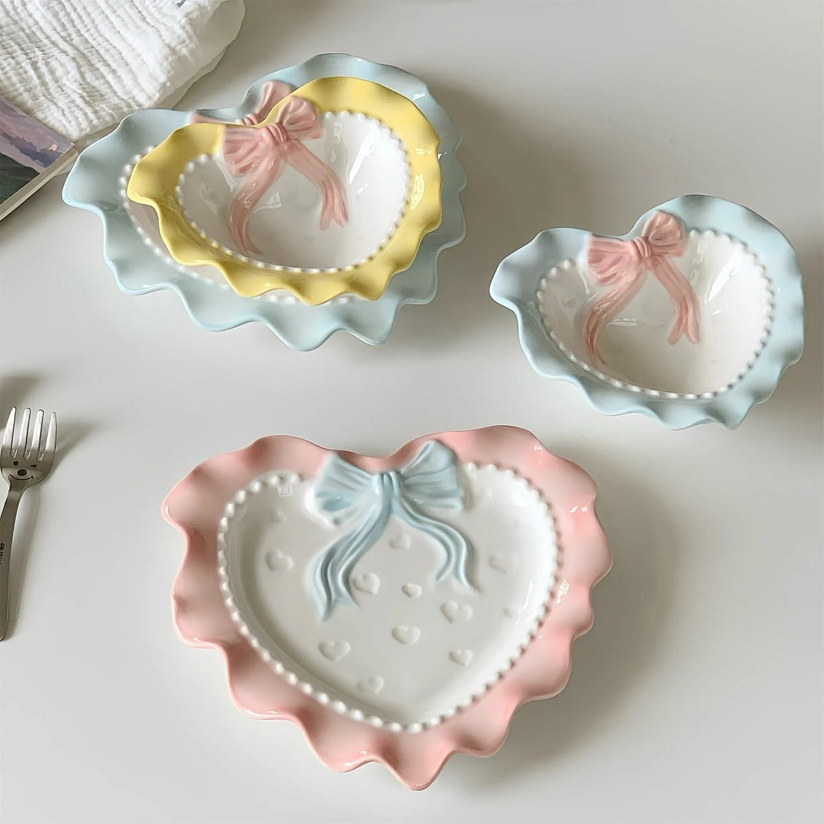 Pastel Heart-Shaped Saucer — Considered Home Styling