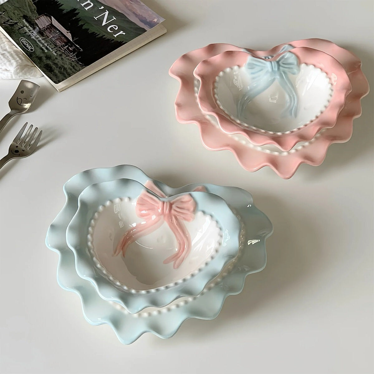 Pastel Heart-Shaped Saucer — Considered Home Styling