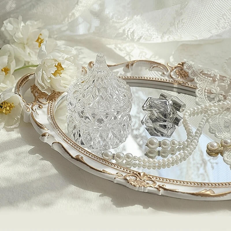Vintage Mirrored Oval Tray — Considered Home Styling — Lifestyle 3