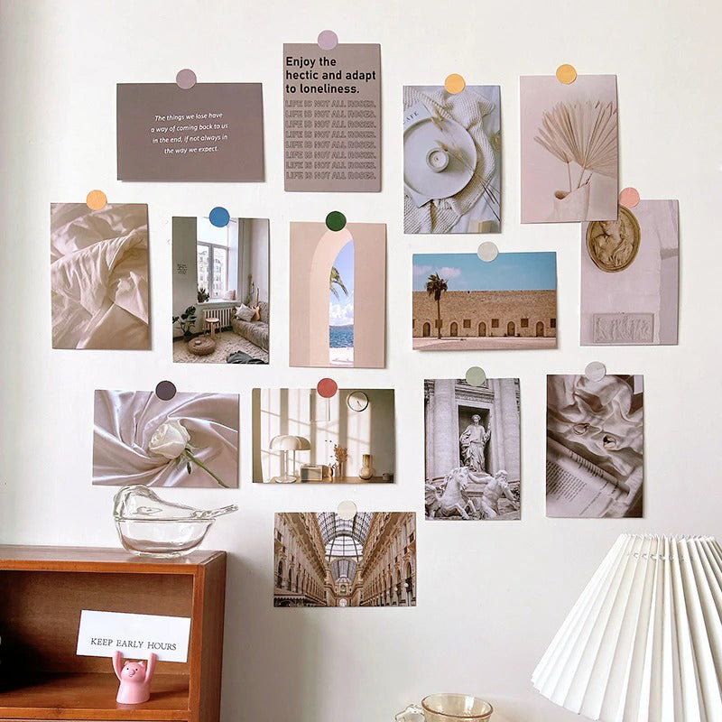 Minimalistic Architecture Wall Collage Cards — Considered Home Styling — Front view
