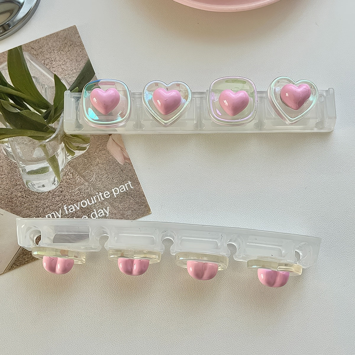 Pink Hearts Cable Holder — Considered Home Styling