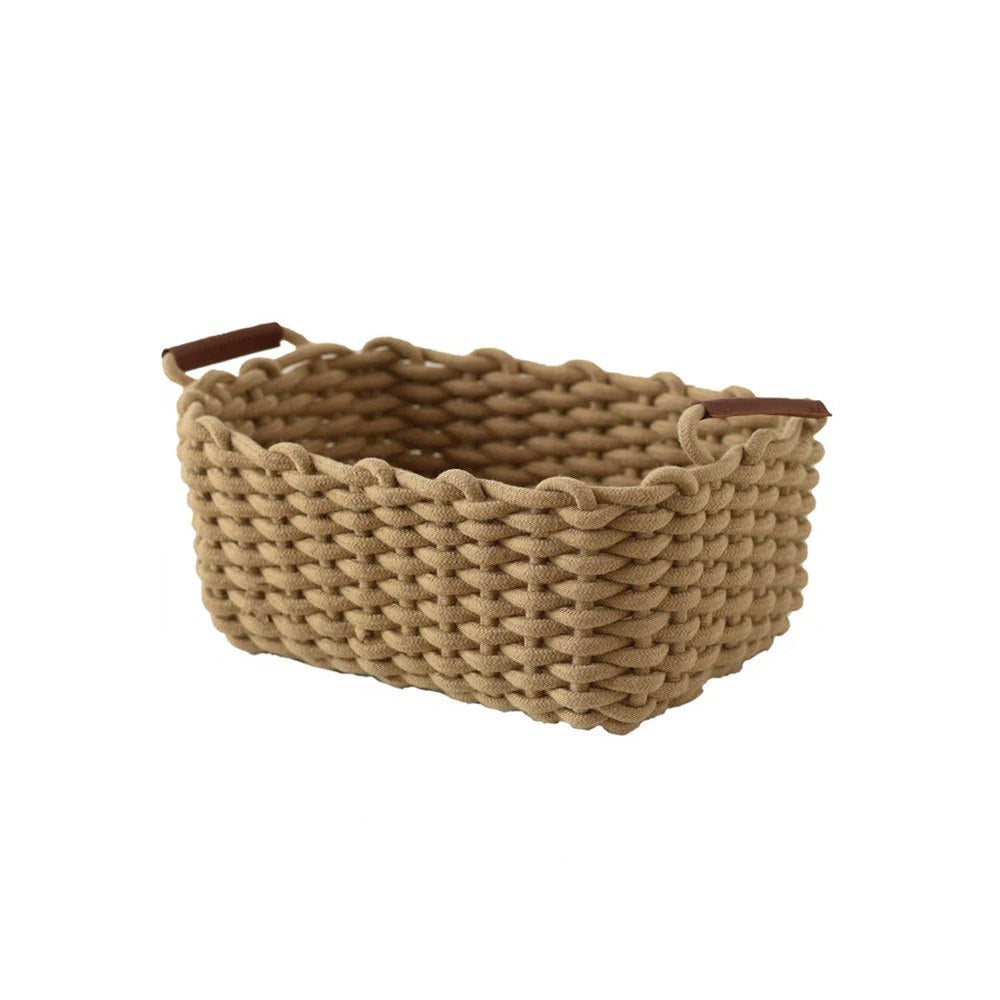 Cotton Rope Woven Desk Storage Basket — Lifestyle 8
