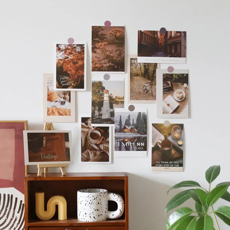 Autumn Sunny Days Wall Collage Cards — Considered Home Styling — Front view