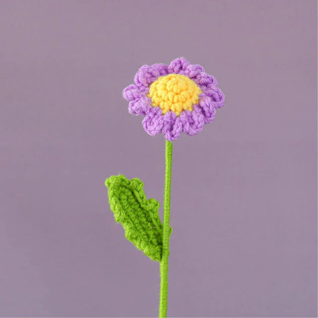 Crochet Daisy Flowers — Soft Plush Companion for Desk and Bedroom — Lifestyle 3
