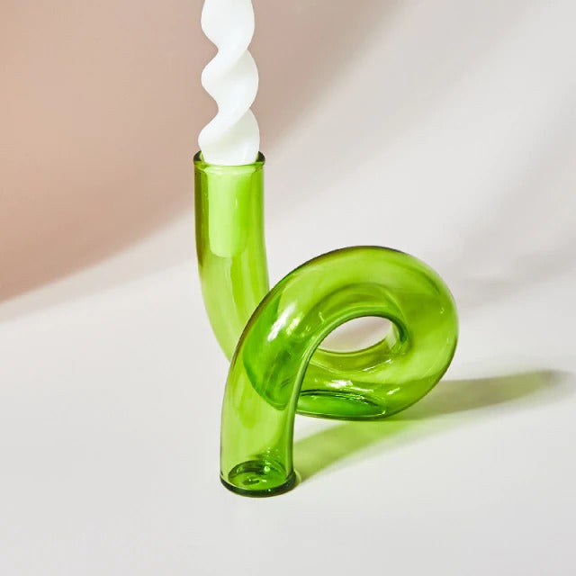 Curved Tube Candle Holder — Decorative Vase for Considered Styling — Lifestyle 2