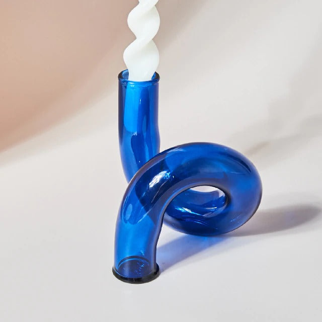 Curved Tube Candle Holder — Decorative Vase for Considered Styling — Lifestyle 3