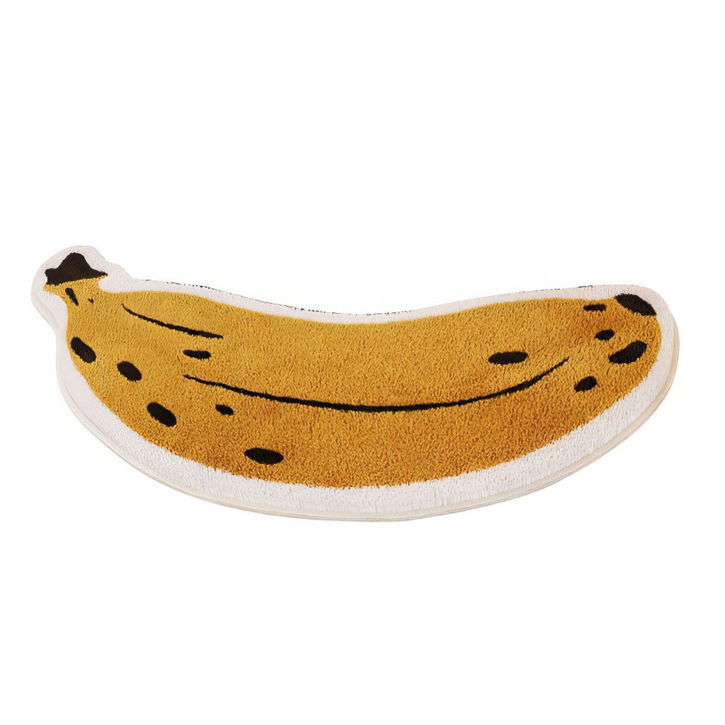 Banana Tufted Rug — Soft Accent Rug for Bedroom Layering — Front view