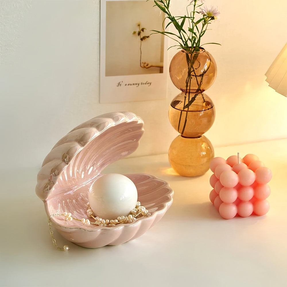 Fairy Shell Pearl Night Lamp — Warm LED Mood Lighting for Bedside — Lifestyle 4