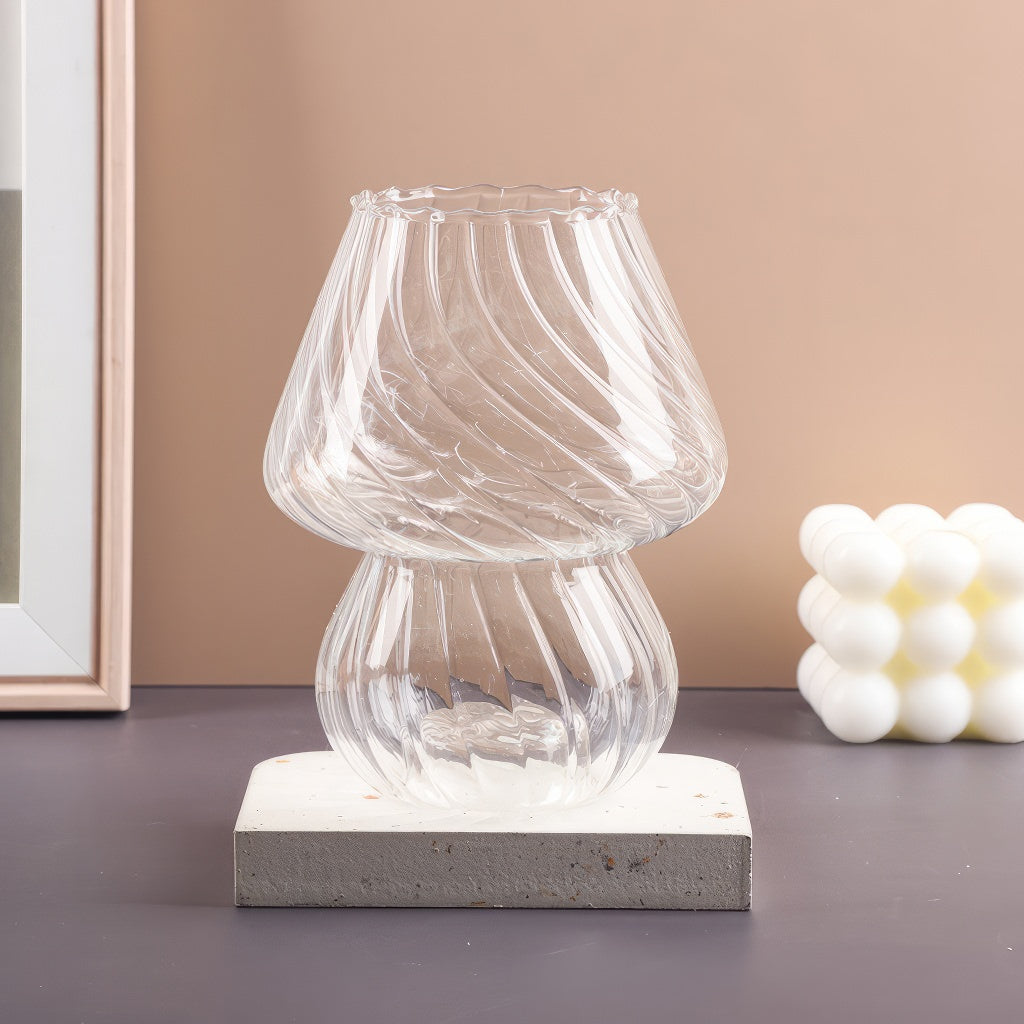 Mushroom Glass Vase — Decorative Vase for Considered Styling — Lifestyle 3
