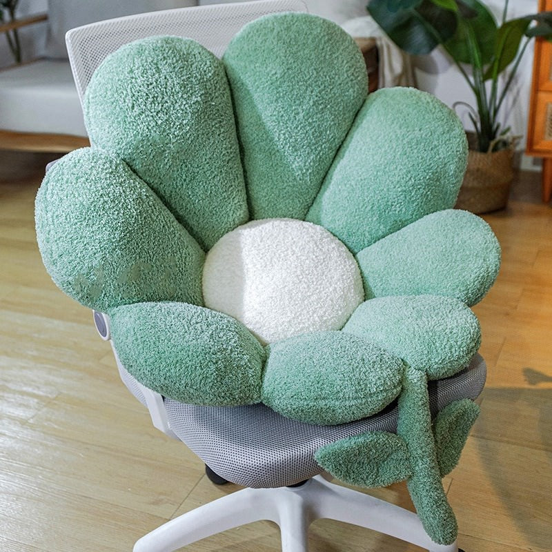 Daisy Seat Cushion — Plush Petal Pad for Chairs and Floors — Lifestyle 6
