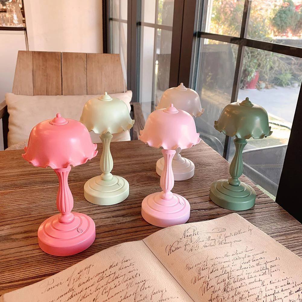 Danish Pastel Table Lamp — Warm LED Mood Lighting for Bedside — Detail