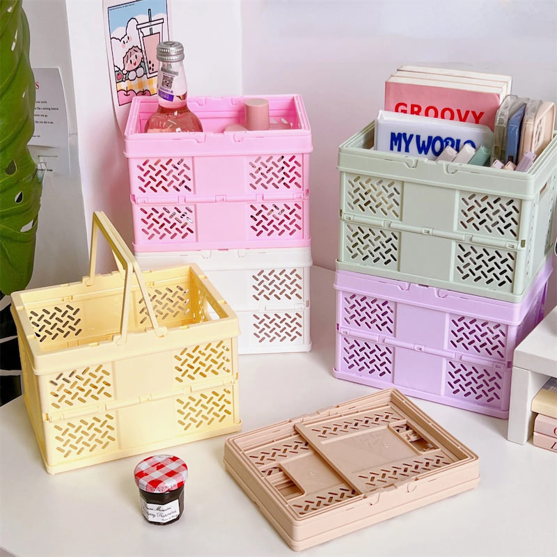 Folding Mini Storage Basket — Considered Home Styling — Front view