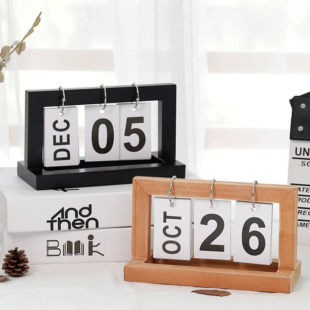 Flipping Desk Calendar — Considered Home Styling — Front view