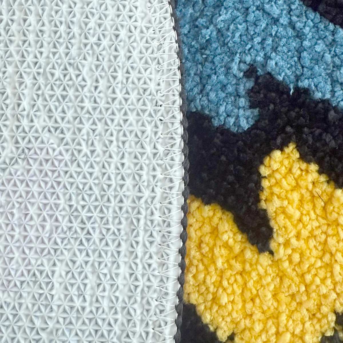 Digital Watch Tufted Rug — Soft Accent Rug for Bedroom Layering — Detail