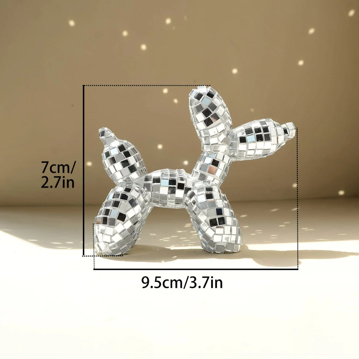 Mini Disco Balloon Dog Decor Sculpture — Considered Home Styling