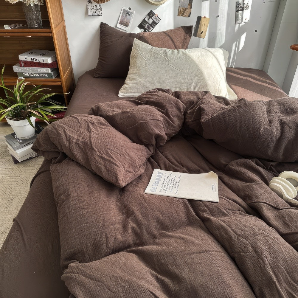 Earthy Tones Bedding Set — Soft-Touch Cotton Duvet & Pillowcases — Lifestyle 3