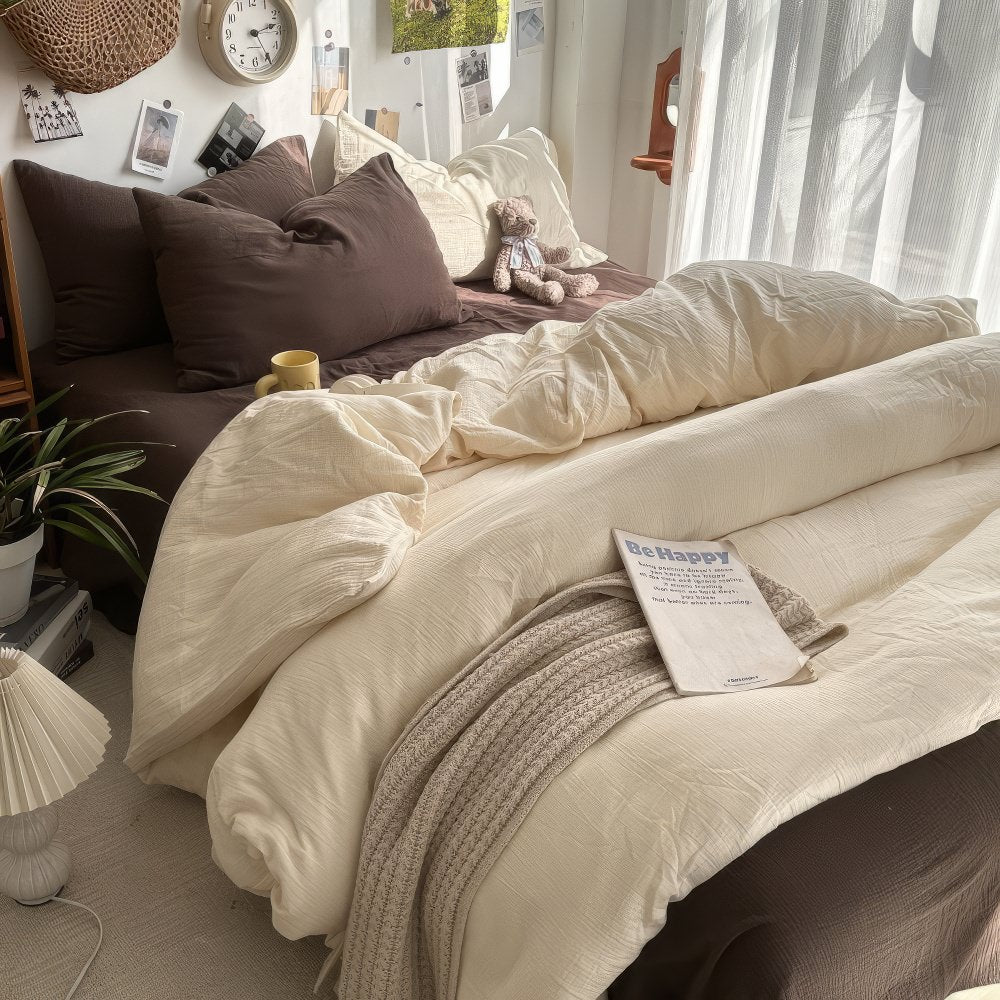Earthy Tones Bedding Set — Soft-Touch Cotton Duvet & Pillowcases — Lifestyle 1
