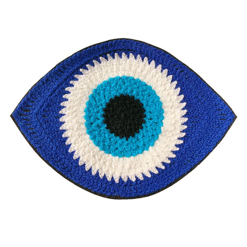 Evil Eye Embroidered Coaster — Considered Home Styling — Lifestyle 3