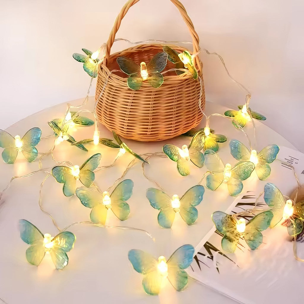 Fairy Butterflies String Lights — Warm LED Mood Lighting for Bedside — Lifestyle 2