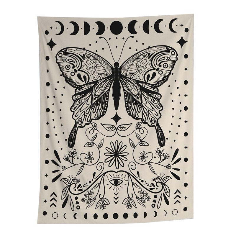 Moon Butterfly Tapestry — Considered Home Styling — Front view