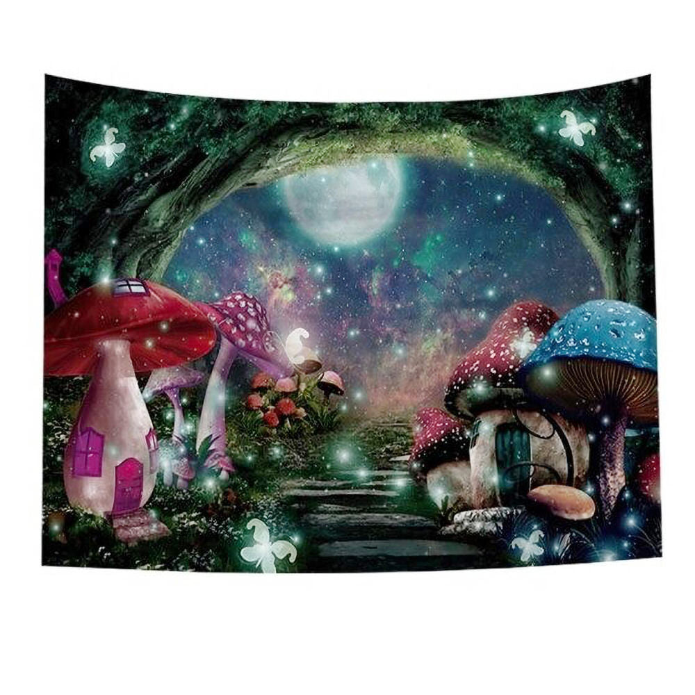 Fairy Mushrooms World Tapestry — Considered Home Styling — Front view