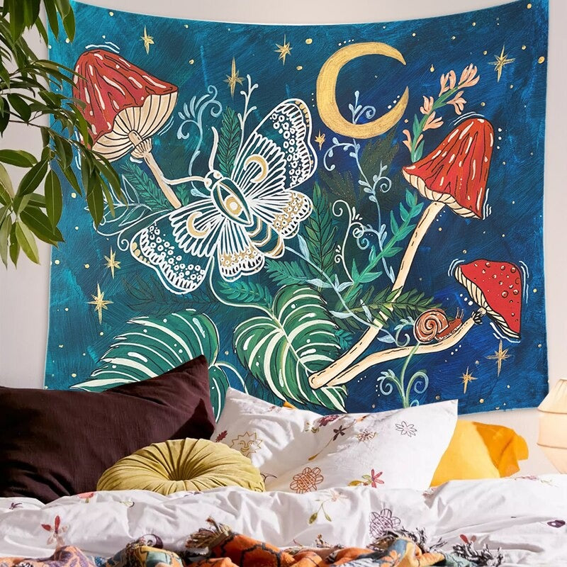 The Mystical Moth Tapestry — Considered Home Styling — Detail