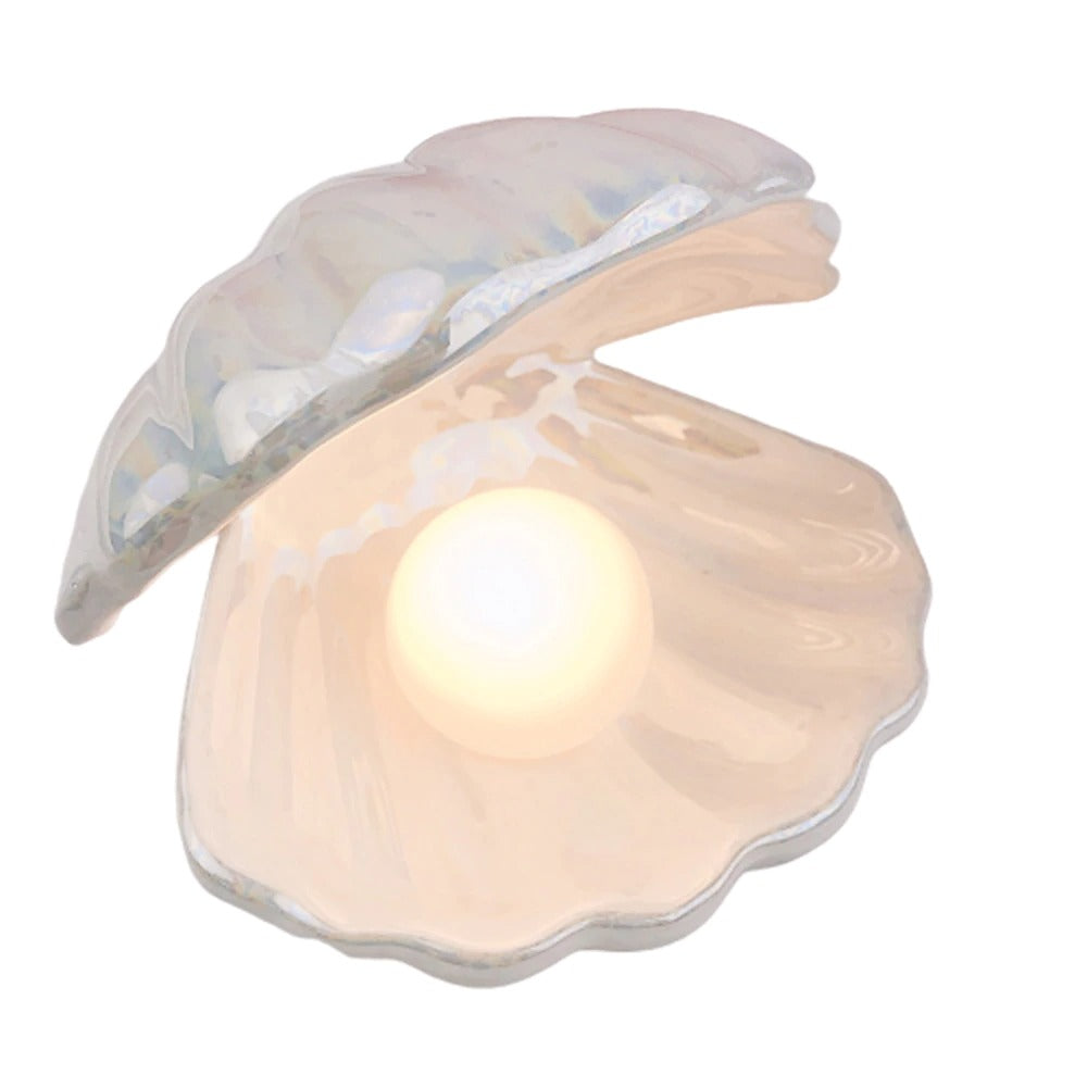 Fairy Shell Pearl Night Lamp — Warm LED Mood Lighting for Bedside — Lifestyle 8