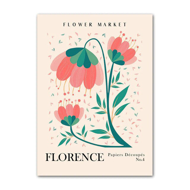 Flower Art Canvas Posters — Considered Home Styling — Lifestyle 3